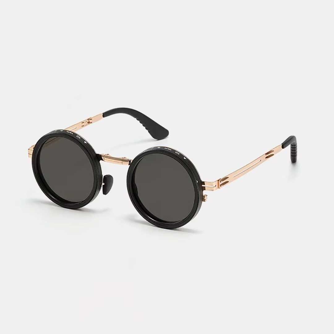 VORENIE FlexPunk Gold sunglasses - alternate front studio view
