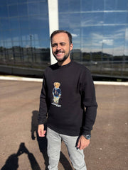 Felpa con Orsetto Nera