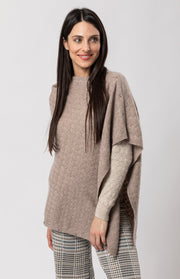 Poncho 3 in 1 in cashmere