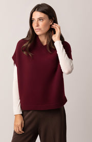 Poncho kimono a coste