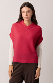 Poncho kimono a coste