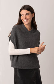 Poncho kimono a coste