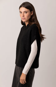 Poncho kimono a coste