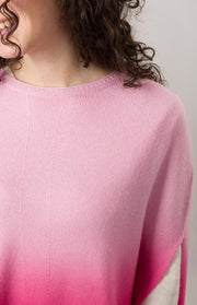 Poncho sfumato in cashmere