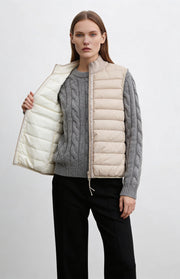 Gilet piumino reversibile