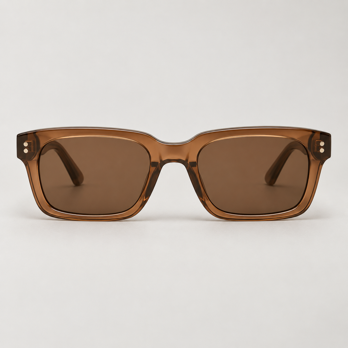 VORENIE Bondi Brown / Tea sunglasses - front studio view