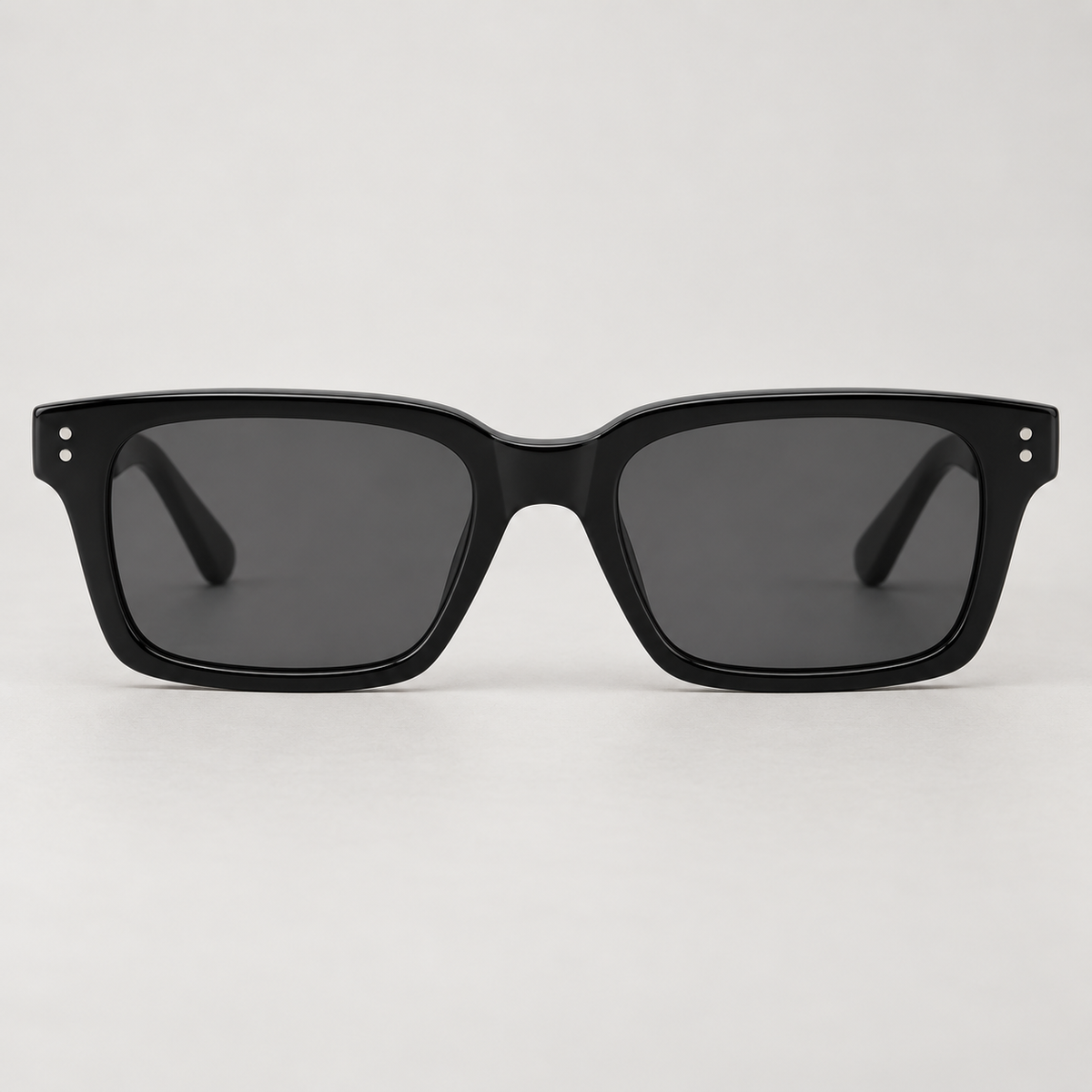 VORENIE Bondi Gloss Black sunglasses - front studio view
