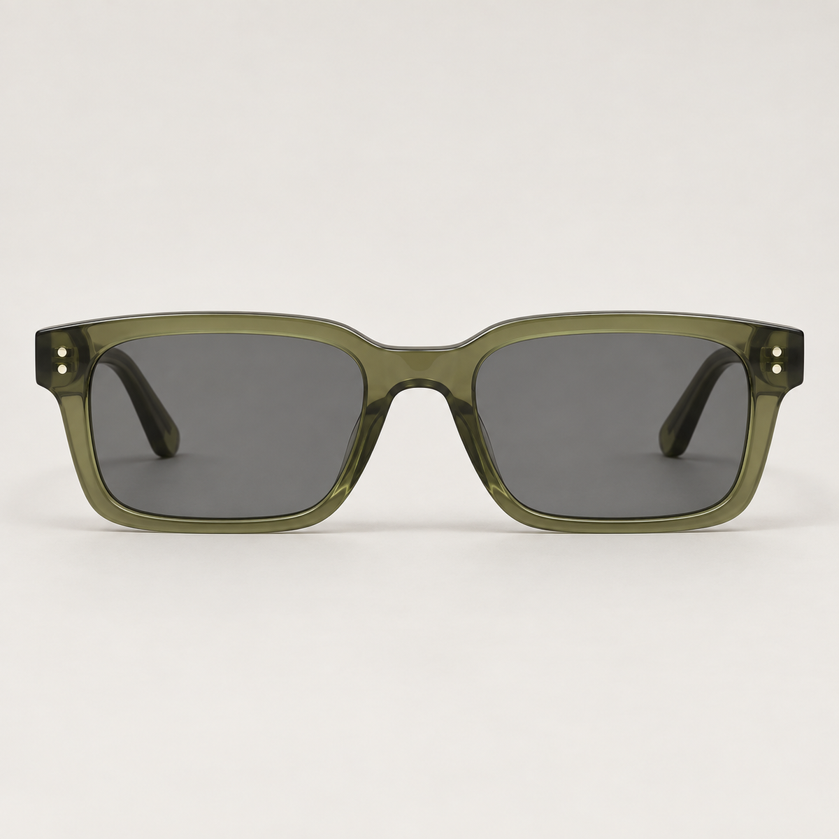 VORENIE Bondi Olive Green sunglasses - front studio view