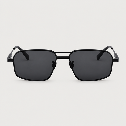 VORENIE Genova Matte Black sunglasses, frontal view