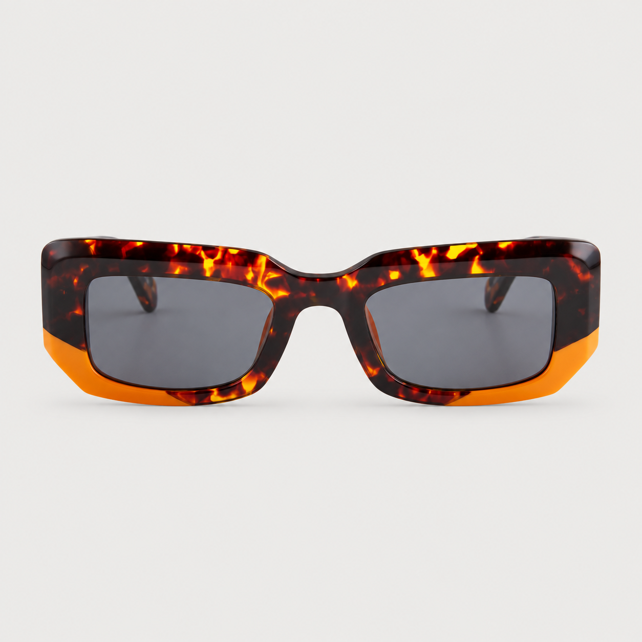 VORENIE Imperia Tortoiseshell Orange sunglasses, frontal view