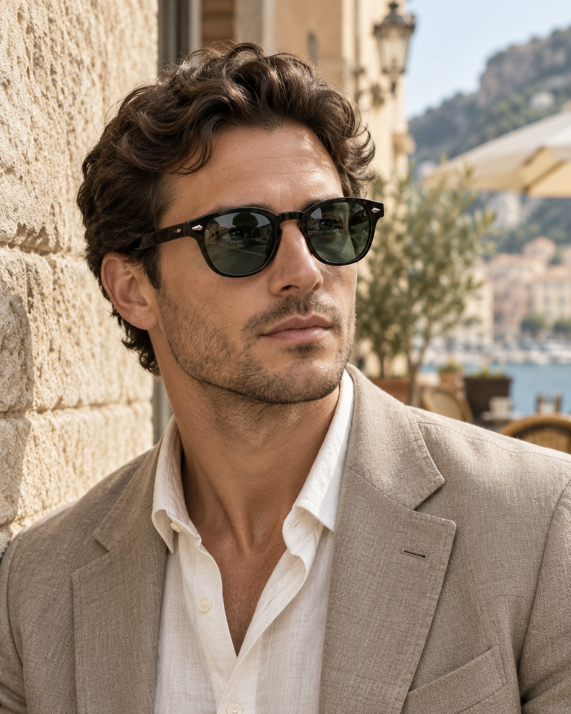 VORENIE Livorno sunglasses worn by model