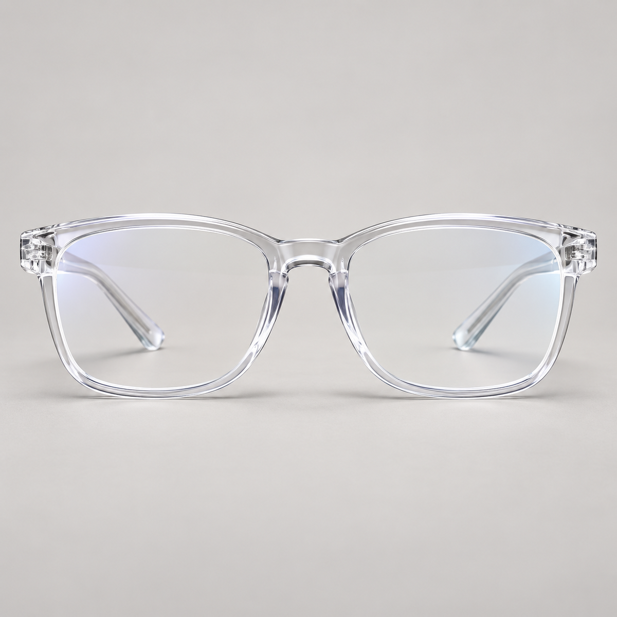 VORENIE Lucera Crystal Clear blue light glasses - front studio view