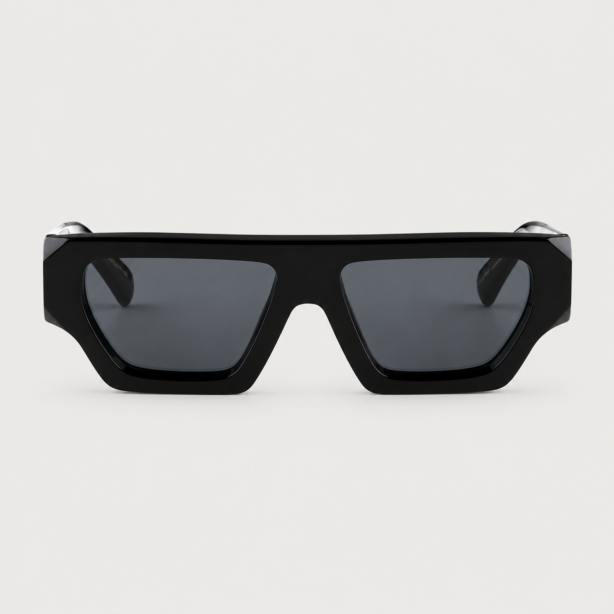 VORENIE Mantova Gloss Black sunglasses, frontal view