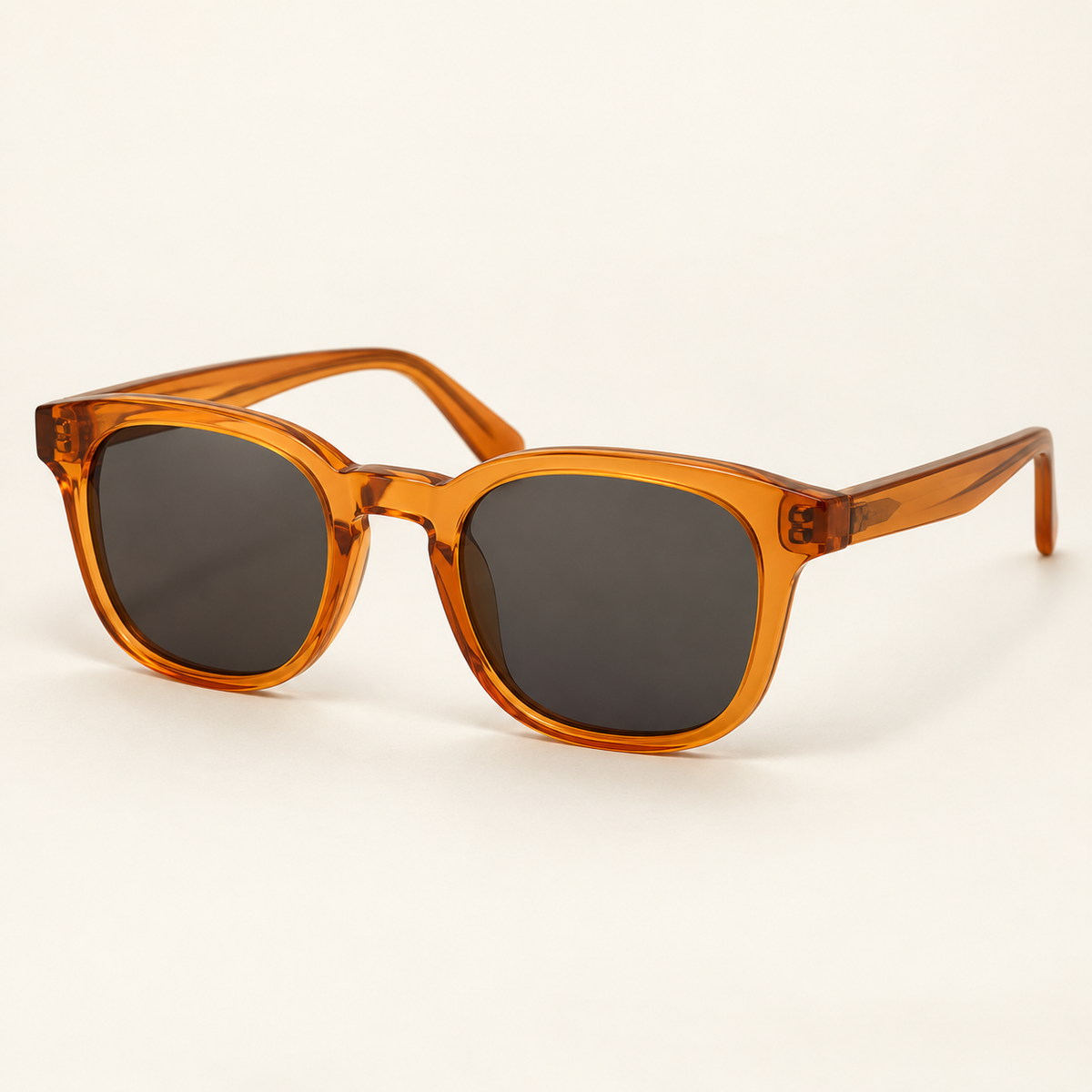 VORENIE Sorrento Orange sunglasses — front studio view
